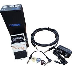 Boss Chromatic Tuner TU-3 Pedal with Accessories